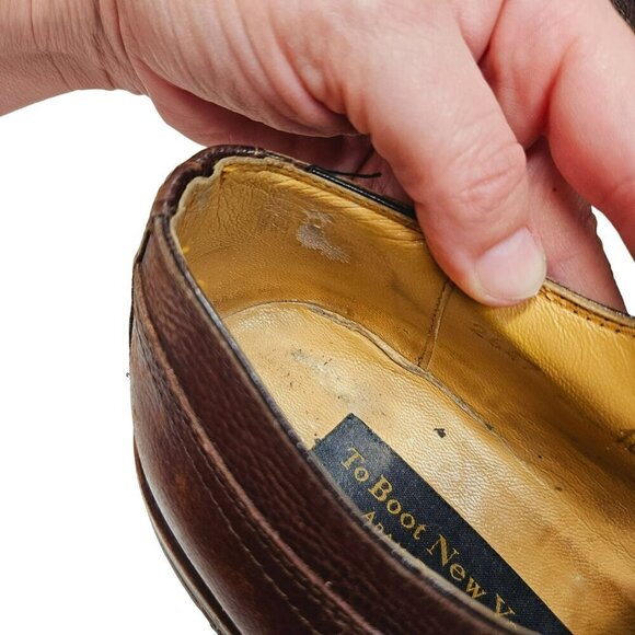 To Boot New York Adam Derrick Men's Brown Leather Lace-Up‎ Dress Shoes Size 10 - Picture 15 of 16